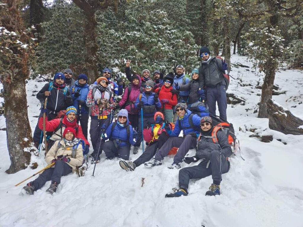 Monal top Snow trek uttarakhand